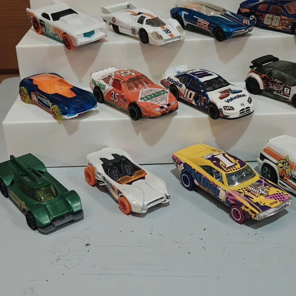 24 Piece Modern 2000-2026 Hot Wheels Numbered Race Cars Used Loose Bundle Lot